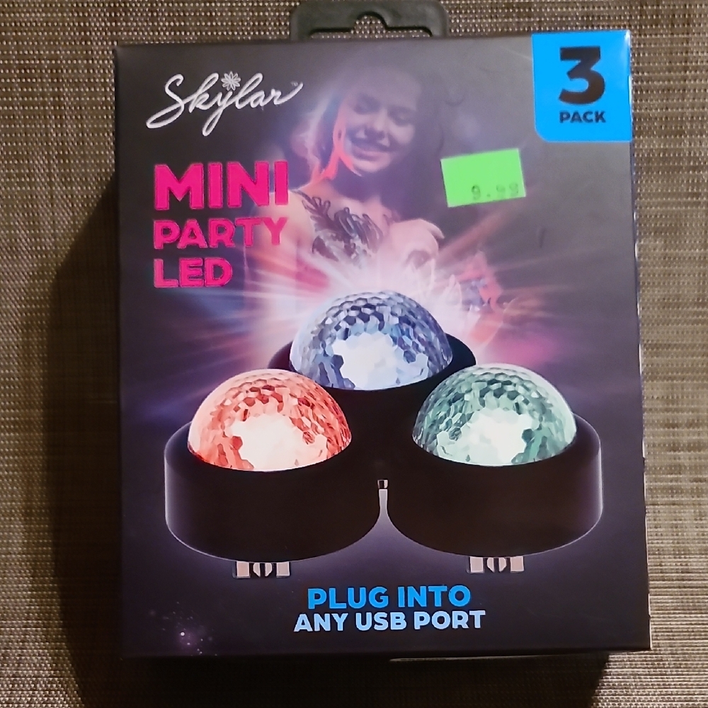 Mini Party LED Lights - 3 Pack